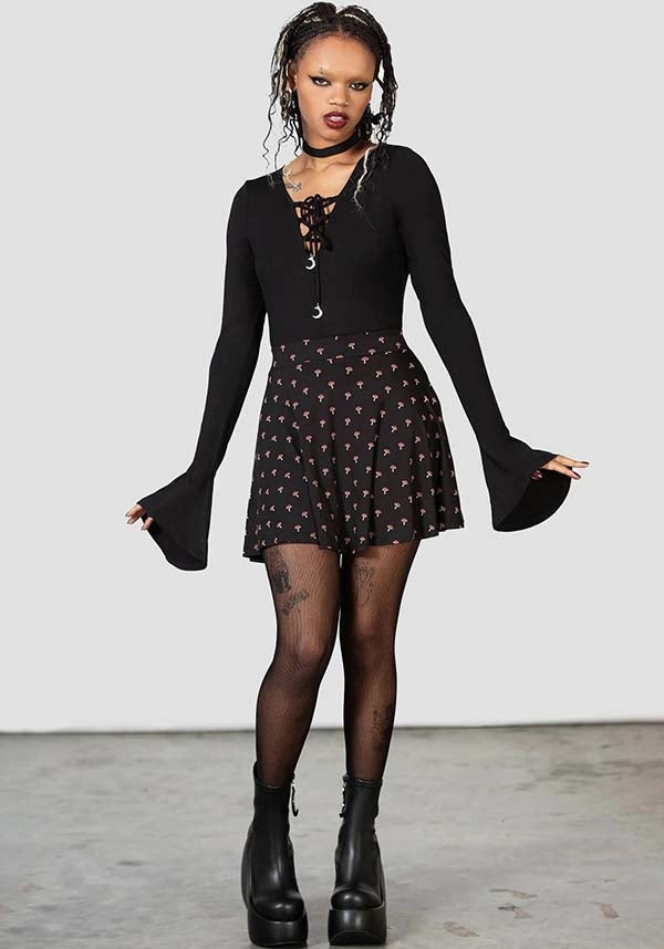 Mycelia | SKATER SKIRT Subtle Detail