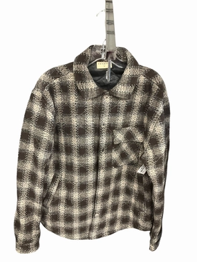 Winter Fashion Jacket Shirt By Clothes Mentor In Brown, Size: M