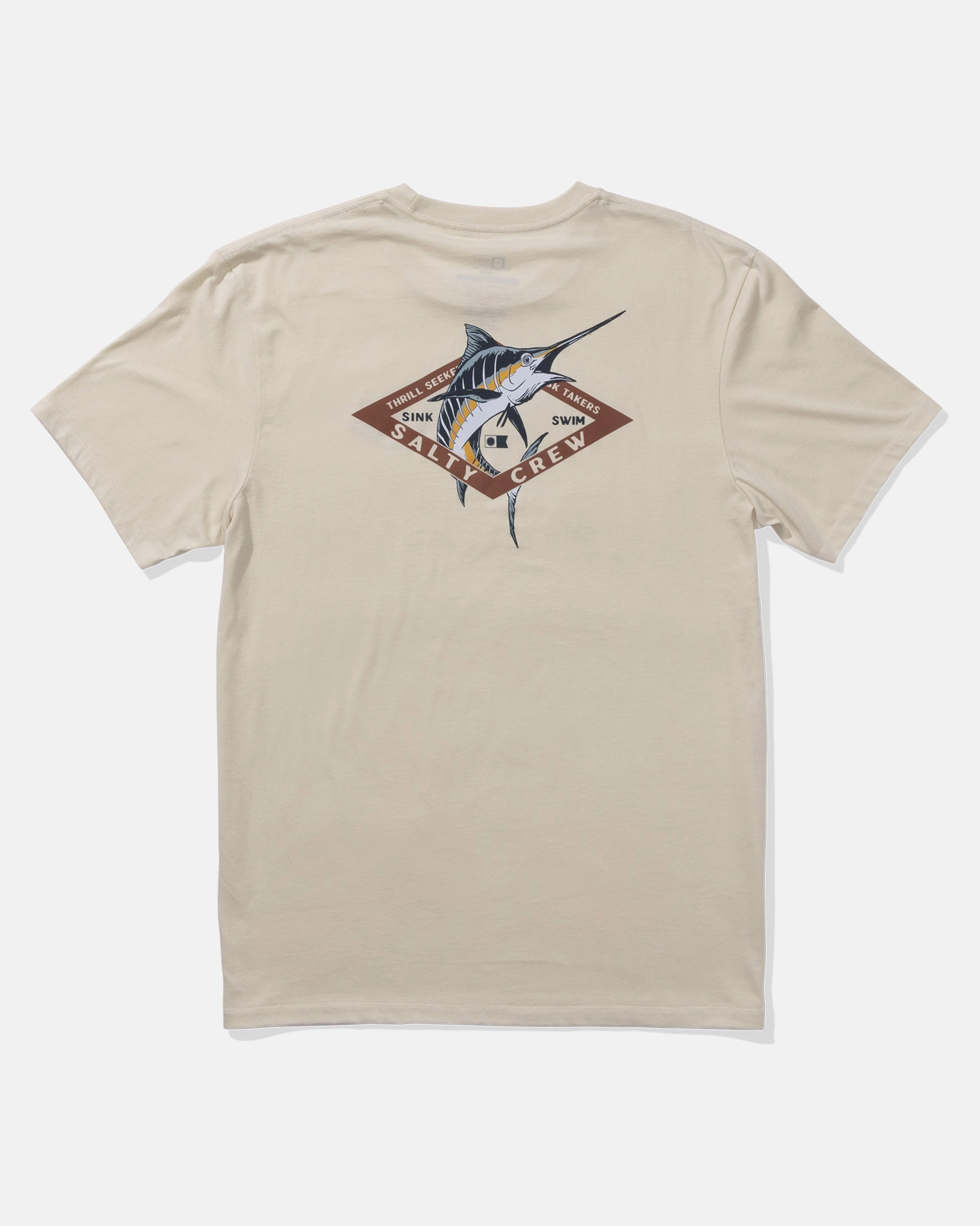 MicroPiqueKnit Diamond Marlin Ss Tee - Moonbeam