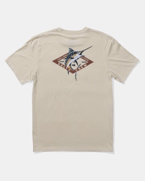 MicroPiqueKnit Diamond Marlin Ss Tee - Moonbeam