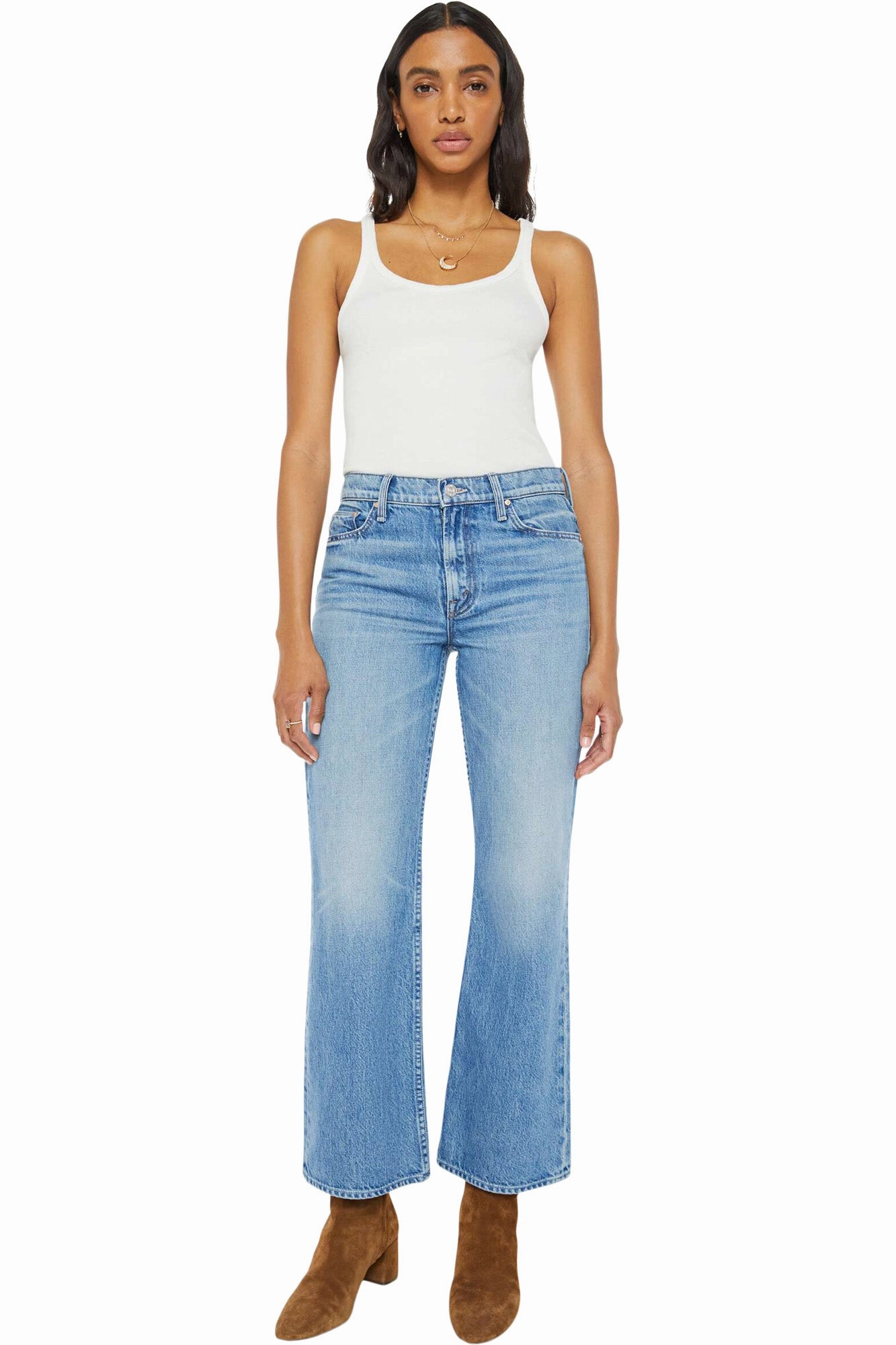 MOTHER Denim Bookie Flood in Dean's List Tailored Comfort Streetwear Fan Minimalist Style