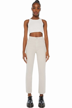 MOTHER Denim Hustler Flood in Feather Grey No Iron Wear Simple clothing