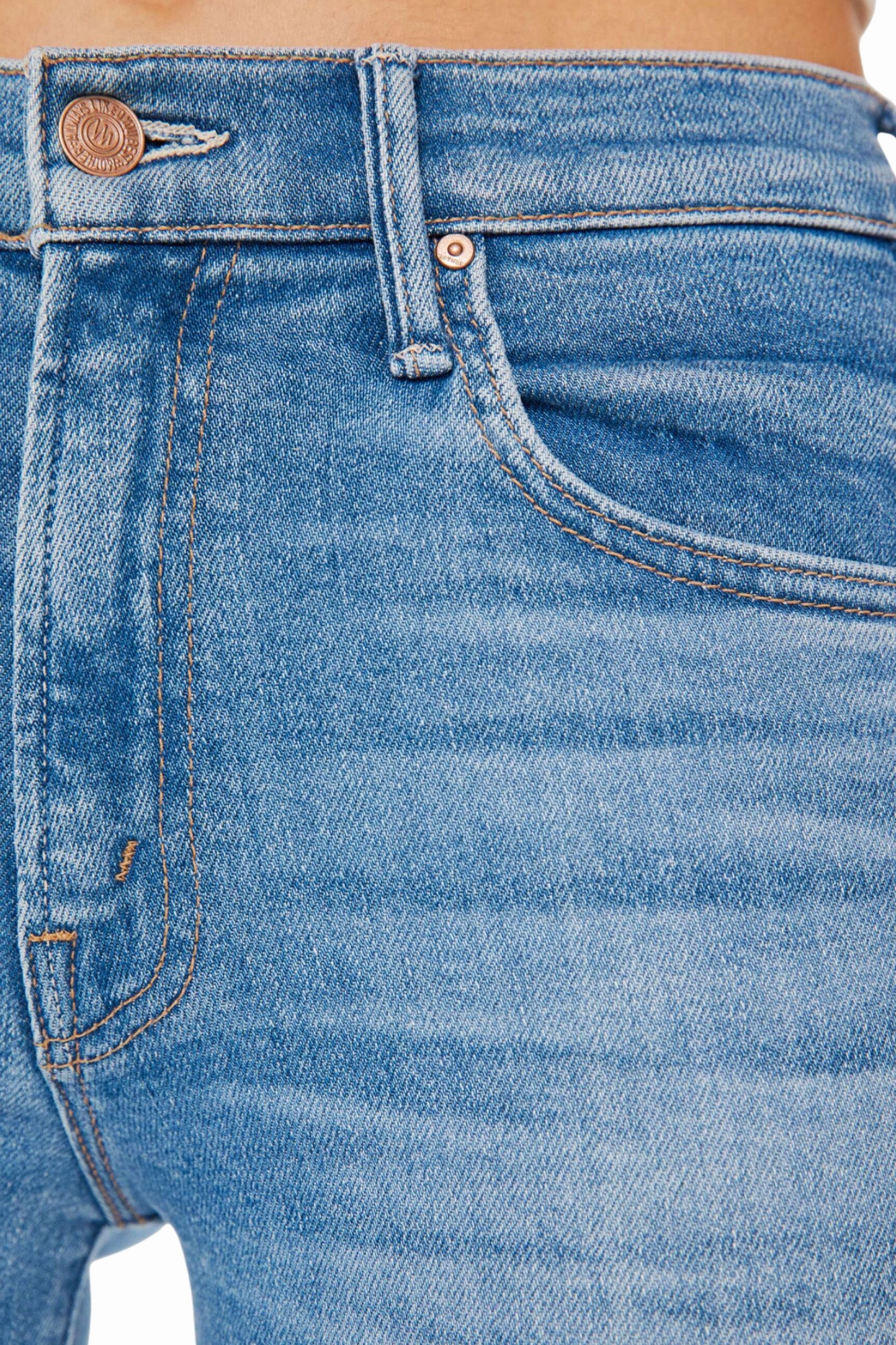 Mood Fit Odor Control Tech Mother Denim Insider Crop Step Fray in Out of the Blue