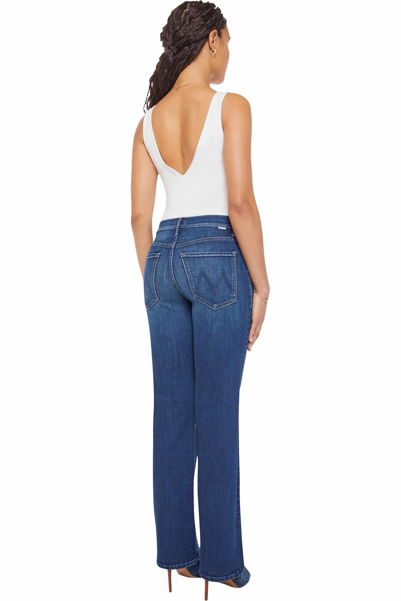 Evening Stroll Comfy MOTHER Denim Lil' Kick It in Troublemaker