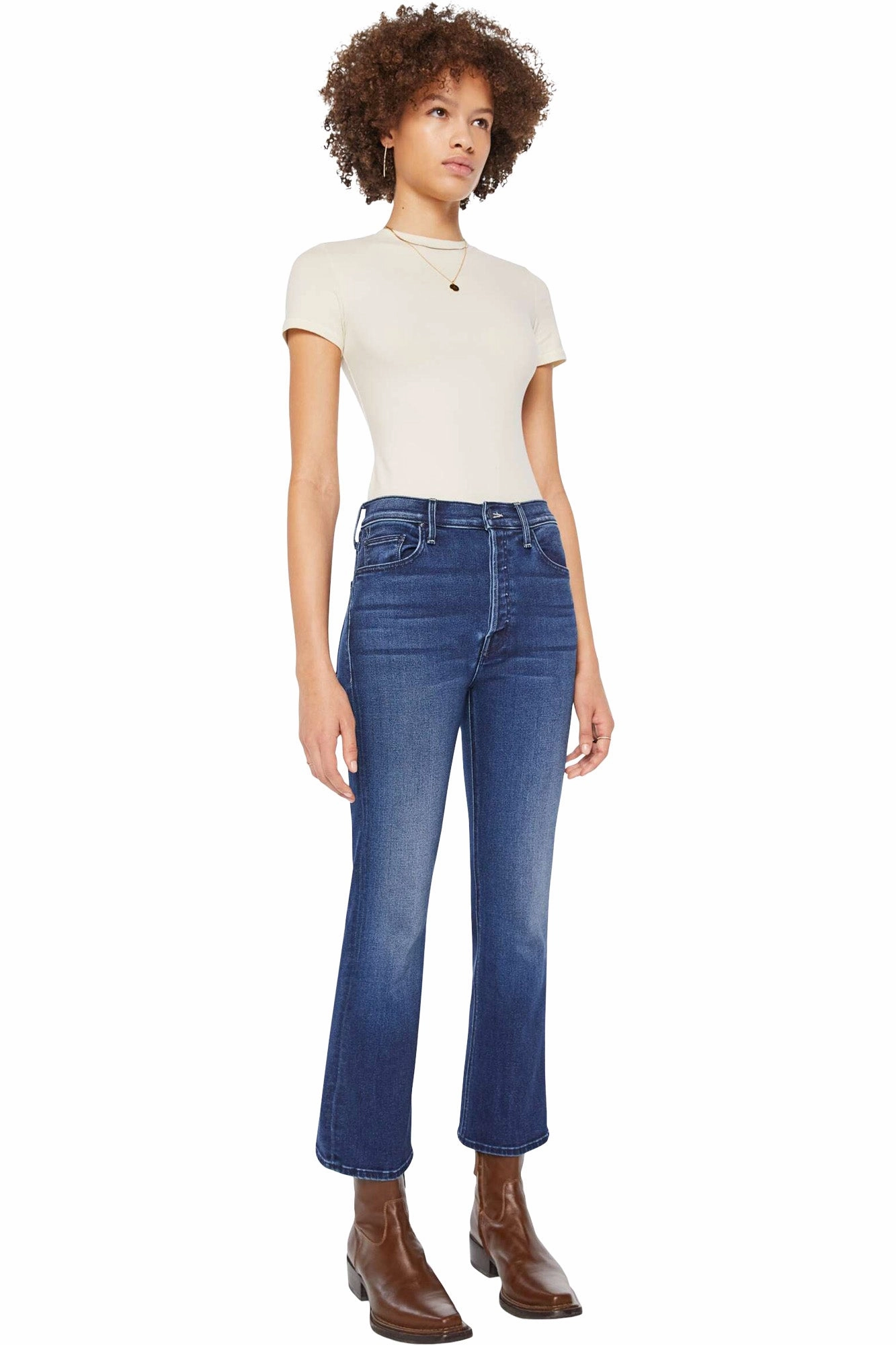 MOTHER Denim Tripper Ankle in Homecoming High Soft Eco Friendly