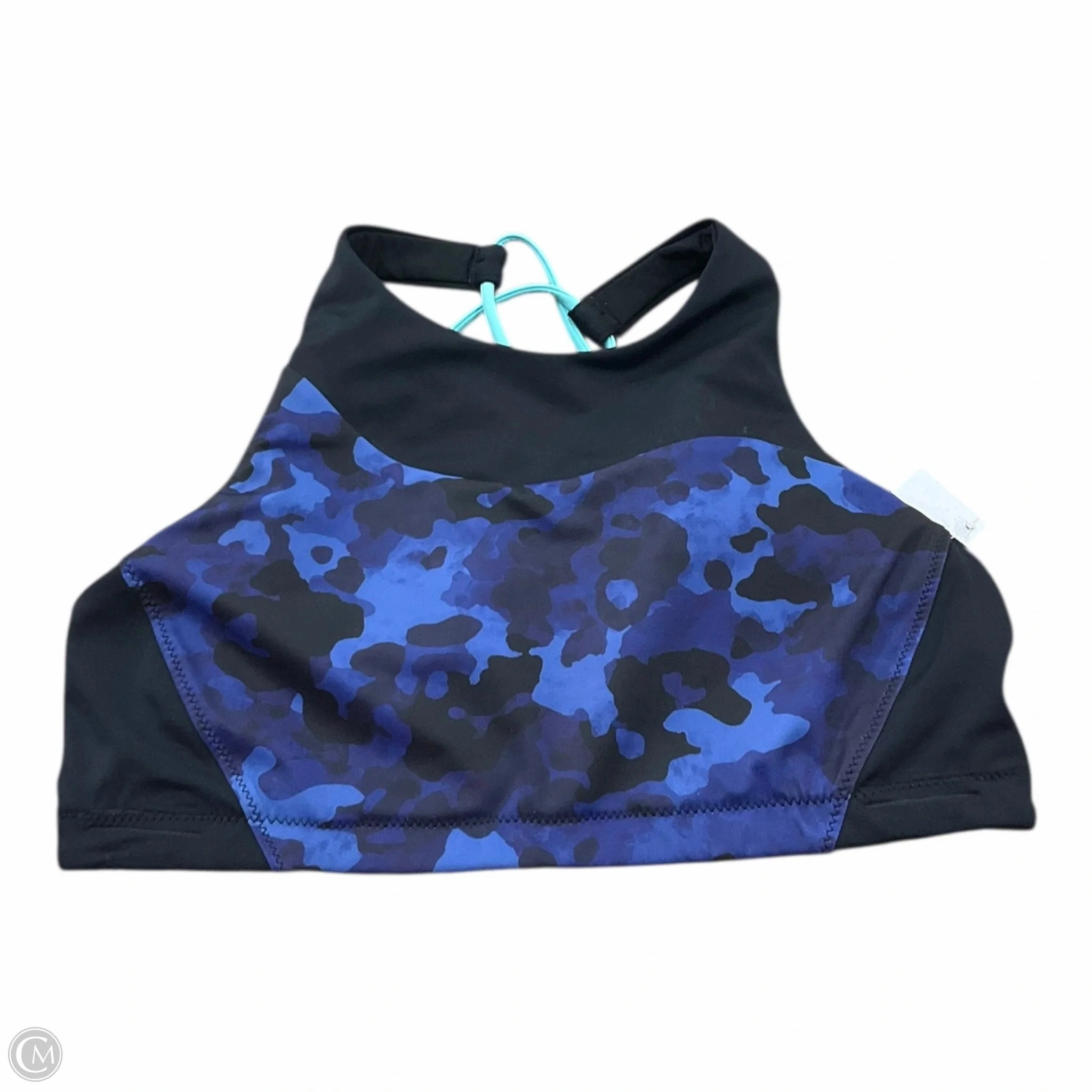 Magnetic Closure Cozy Pajama Set Athletic Bra By Athleta In Black & Purple, Size: S