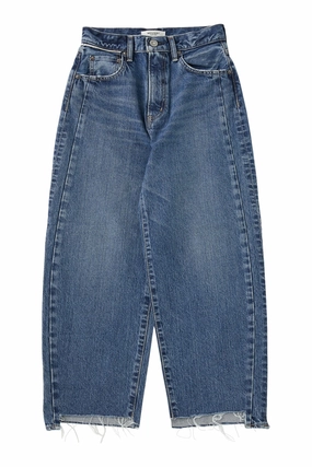 Elegant Formal Moussy Denim Dunkirk Round Pants in Blue