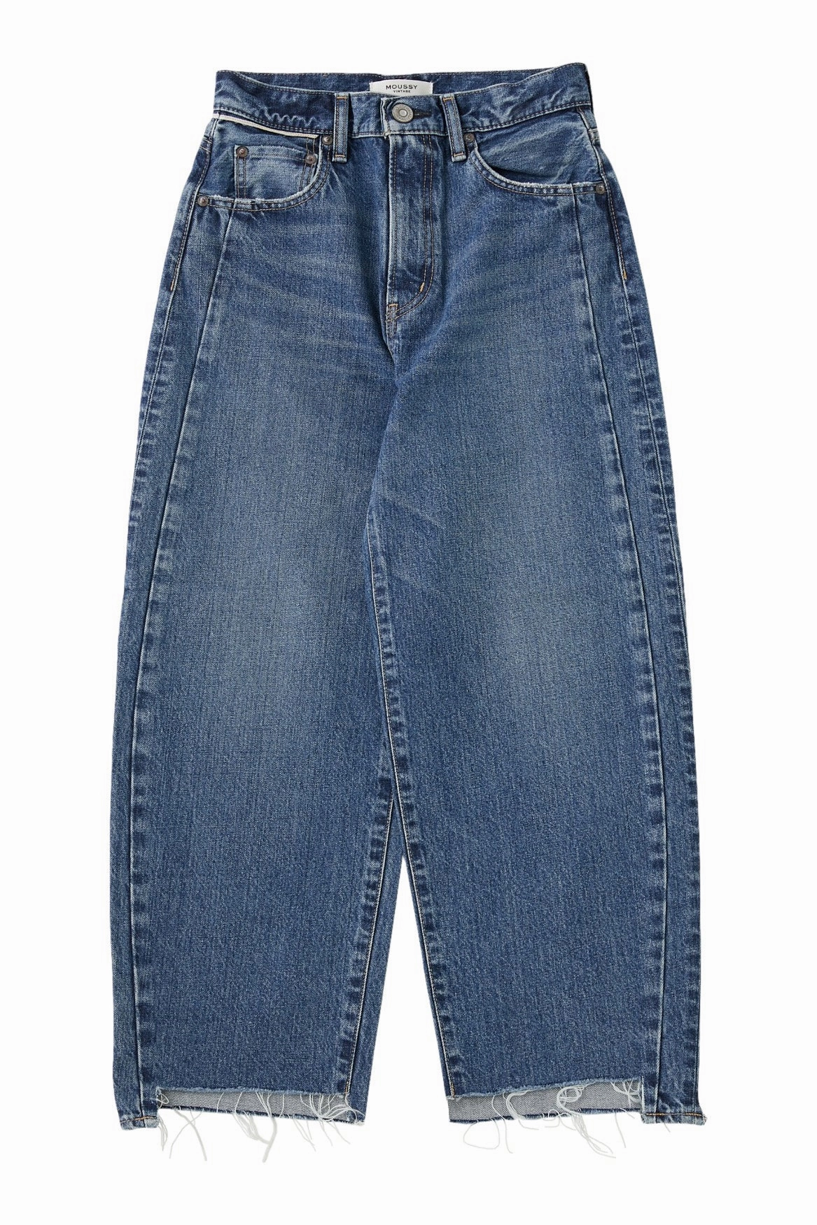 Moussy Denim Dunkirk Round Pants in Blue Durable Build Universal Basic