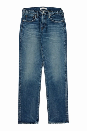 Moussy Denim Florahome Slim Straight in Blue Reliable Basic