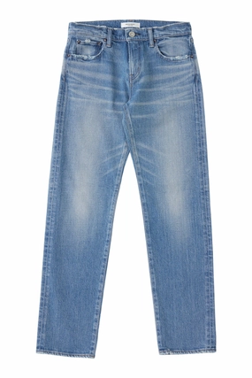Music Event Smooth Casual Moussy Denim Groveland Slim Straight in Blue