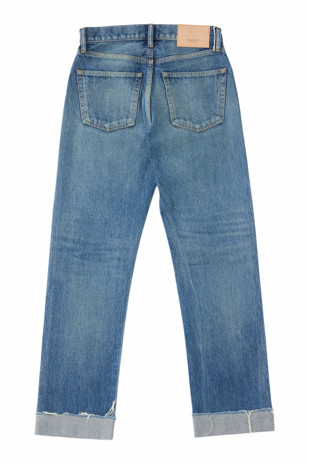 Neutral Piece Moussy Denim Hopewell Selvedge Jeans in Dark Blue
