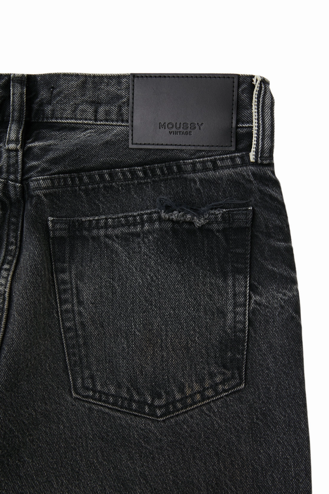 Moussy Denim Iona Straight Low Rise in Black Couple Look Office Wear Light Wear