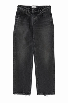 Timeless Fit Everyday Loose Music Event Moussy Denim Iona Straight Low Rise in Black