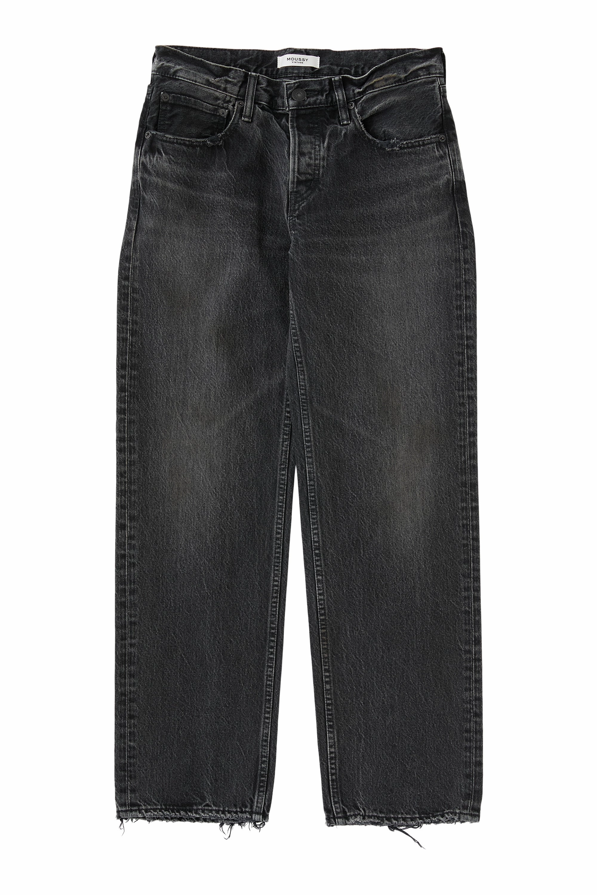 Timeless Fit Everyday Loose Music Event Moussy Denim Iona Straight Low Rise in Black