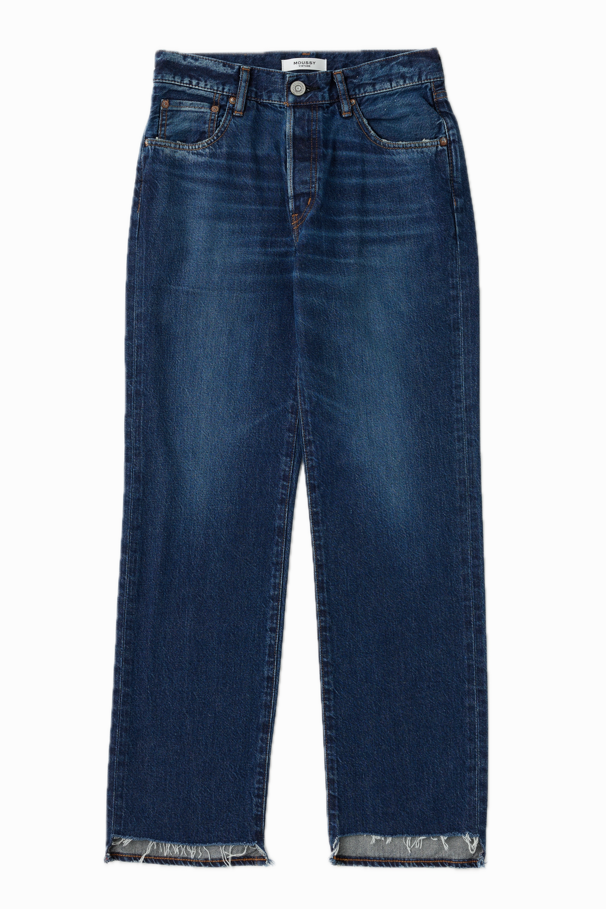 Moussy Denim Medley Straight in Dark Blue Perfect Match Streetwear Fan Night Out