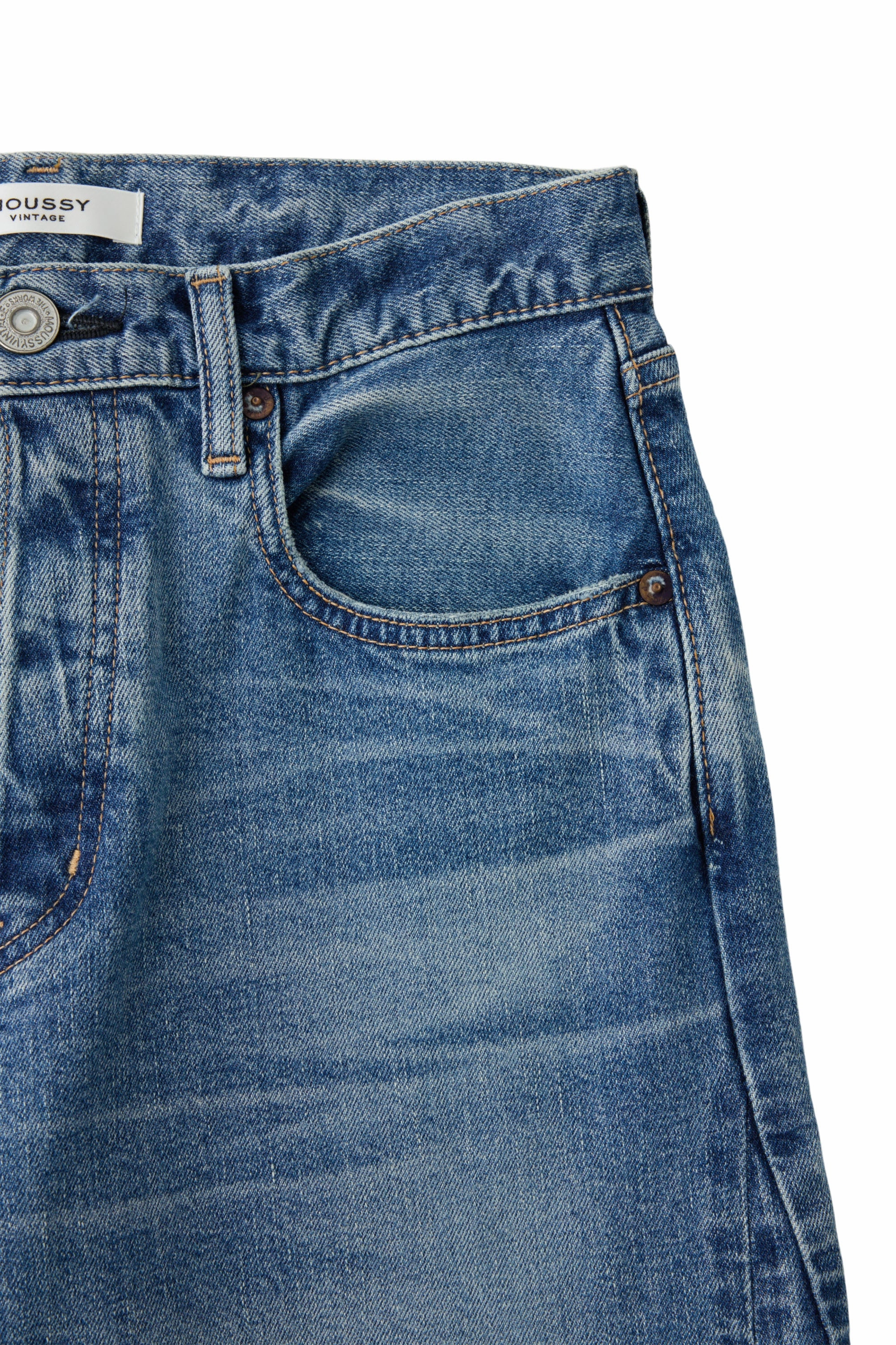 Easy Pair Moussy Denim Salisbury Wide Leg Jeans in Blue