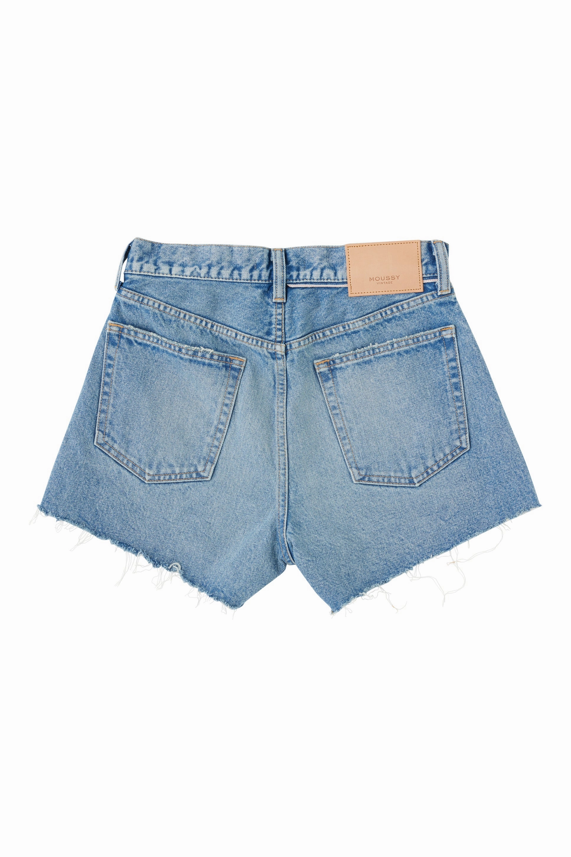 Weekend Warrior Elegant Contemporary Waistband Moussy Denim Troppard Shorts in Light Blue
