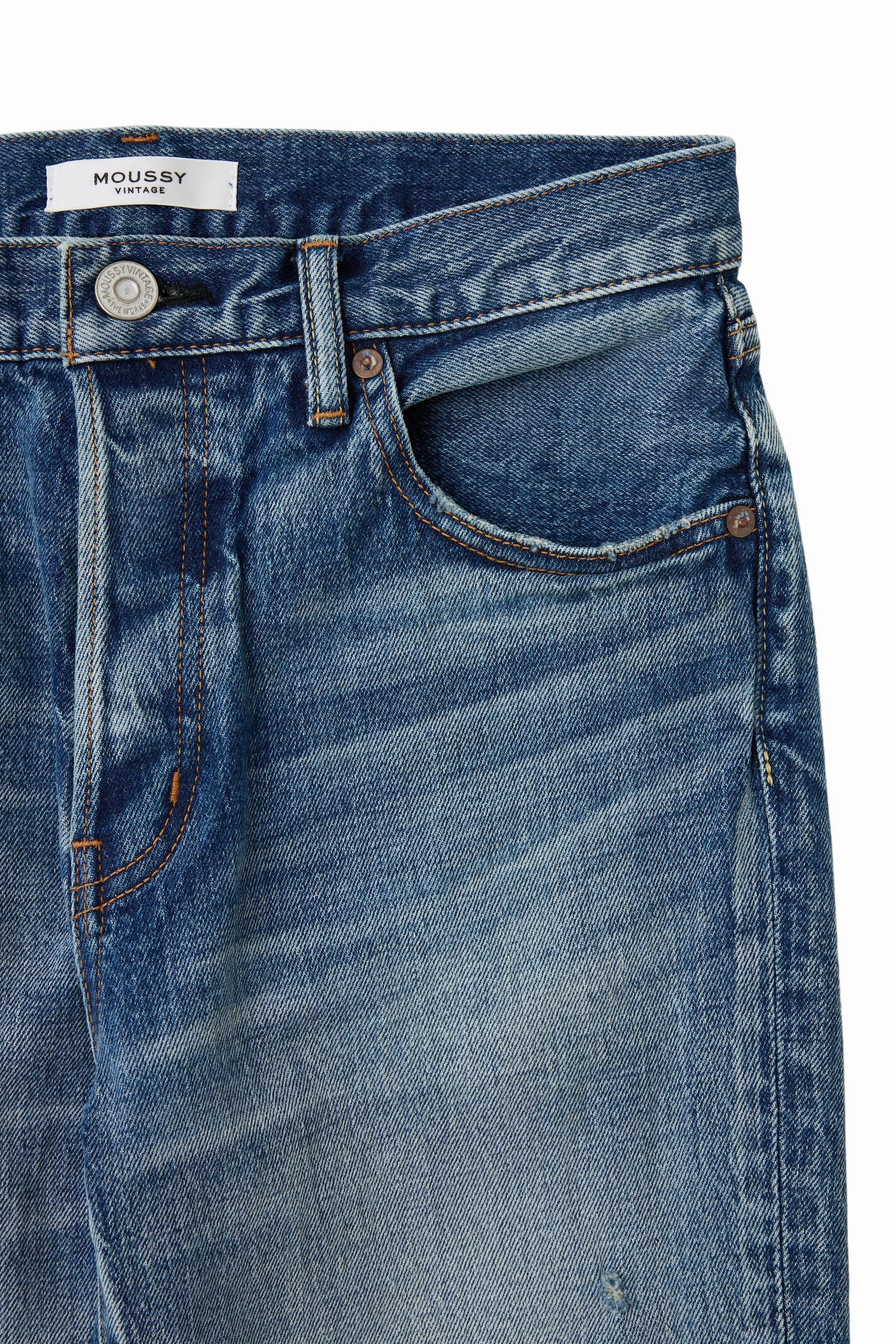 Everyday Pick Moussy Denim Woodsburgh Straight in Blue