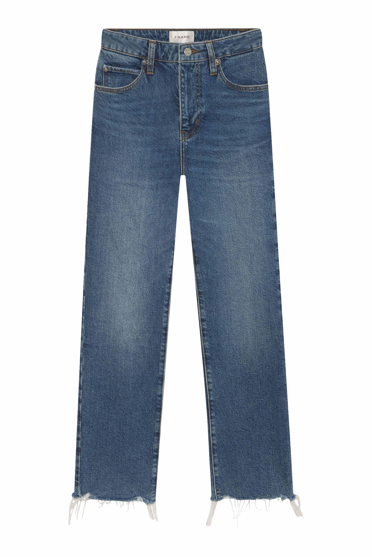 Slim Design Teen Outfit Night Out Party Look Frame Denim The Ruler Crop in Stash Destructed Fray