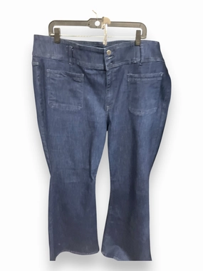 Jeans Flared By Lane Bryant In Blue Denim, Size: 22 AdjustableWaist Winter Core