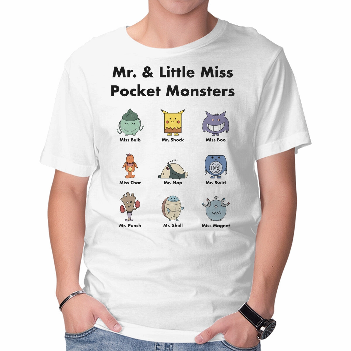 Trendy Vibes Wear Everyday Wearable Mr And Little Miss Pocket Monsters