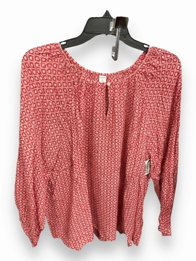 Trendy Look Myth Soul Top Long Sleeve By Old Navy In Red, Size: Xl