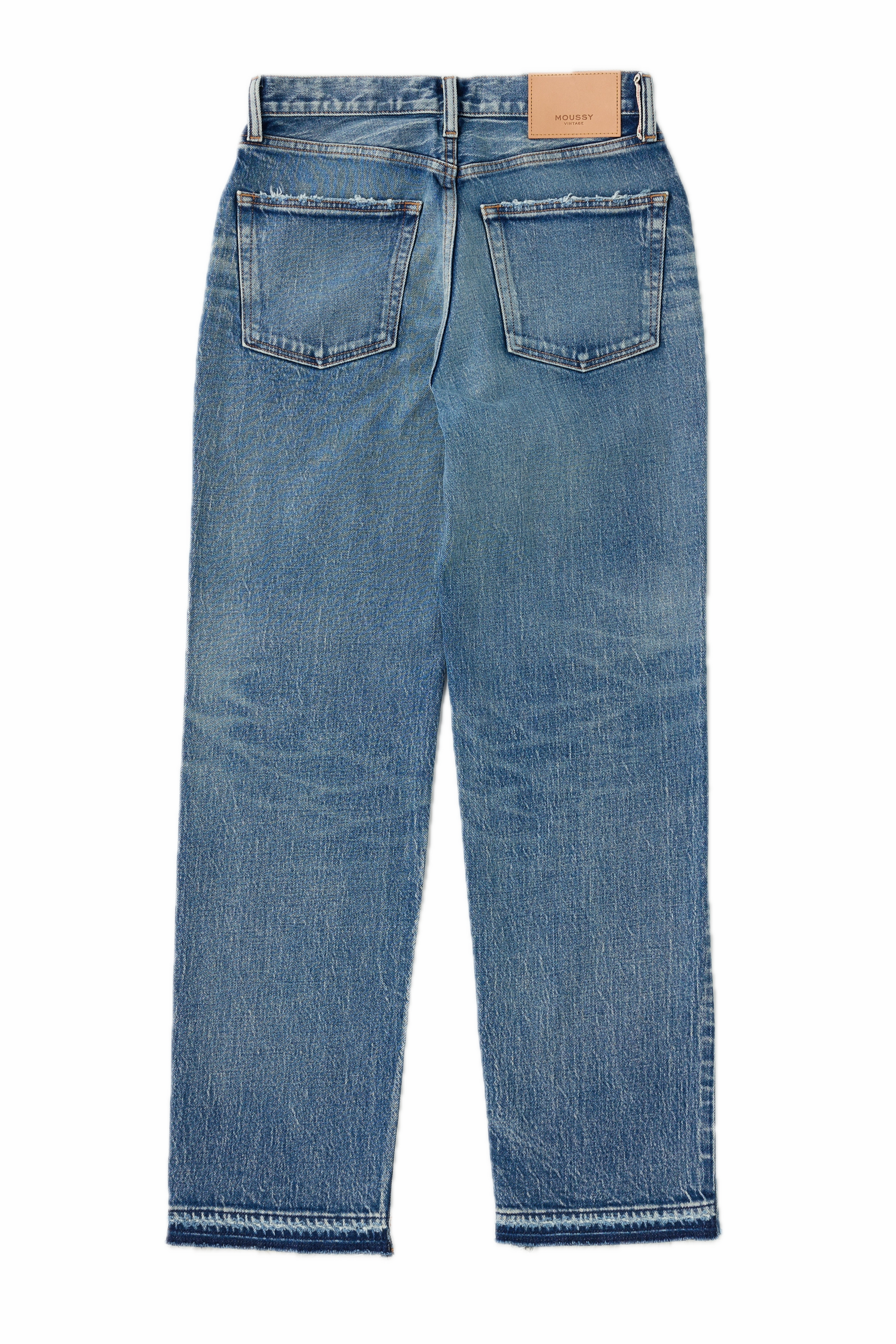 Affordable Neutral Holiday Vibes Moussy Denim Williamsville Straight in Blue