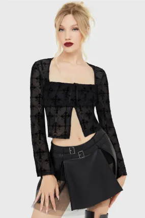 Starchant Top VentilatedMeshPaneling Button Down Collar