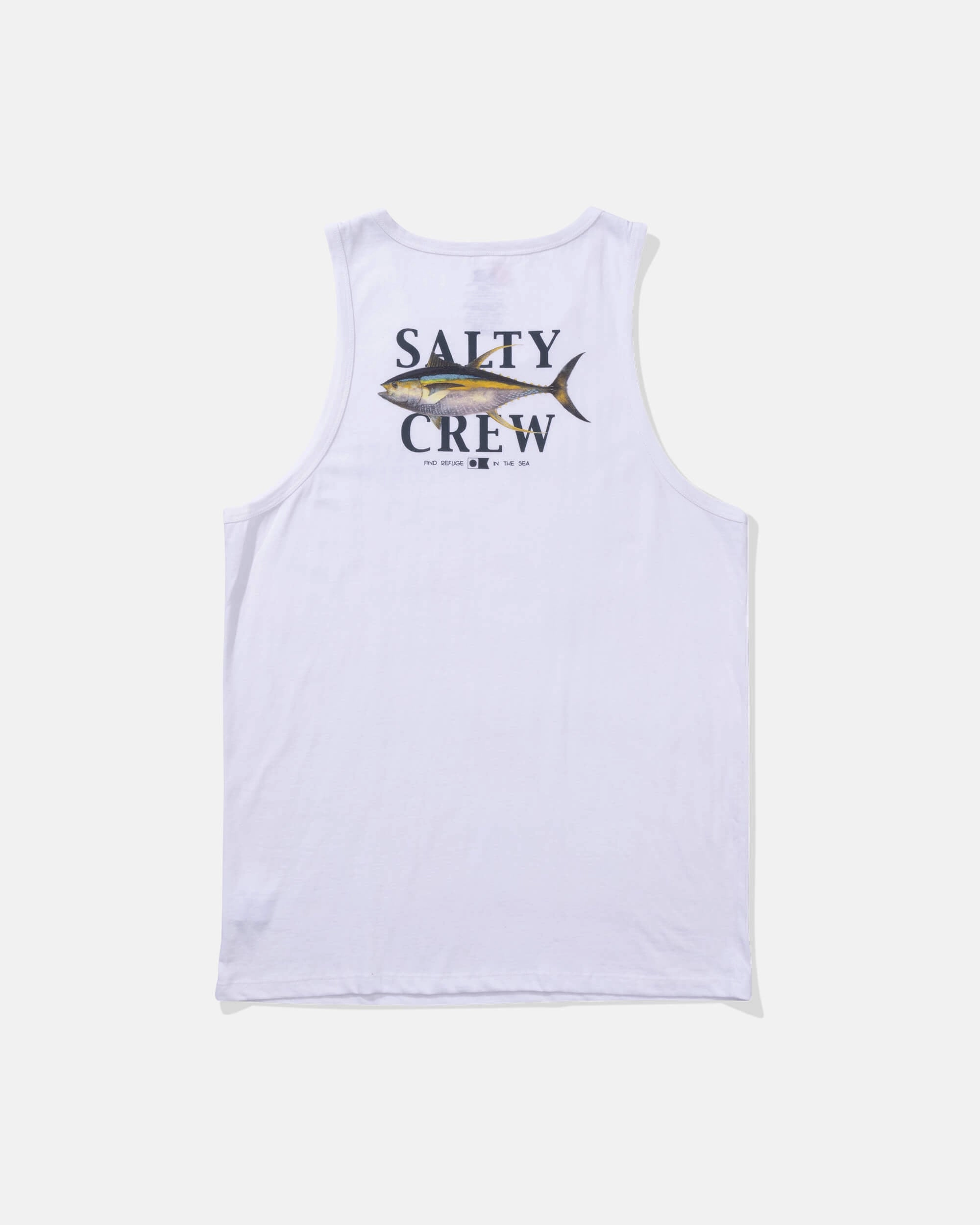 Stretch Comfort Yellowfin Tank - White