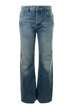 Moussy Denim Atlantis Remake Flare in Blue Holiday Vibes Stretch Rainy Day Vintage Lover