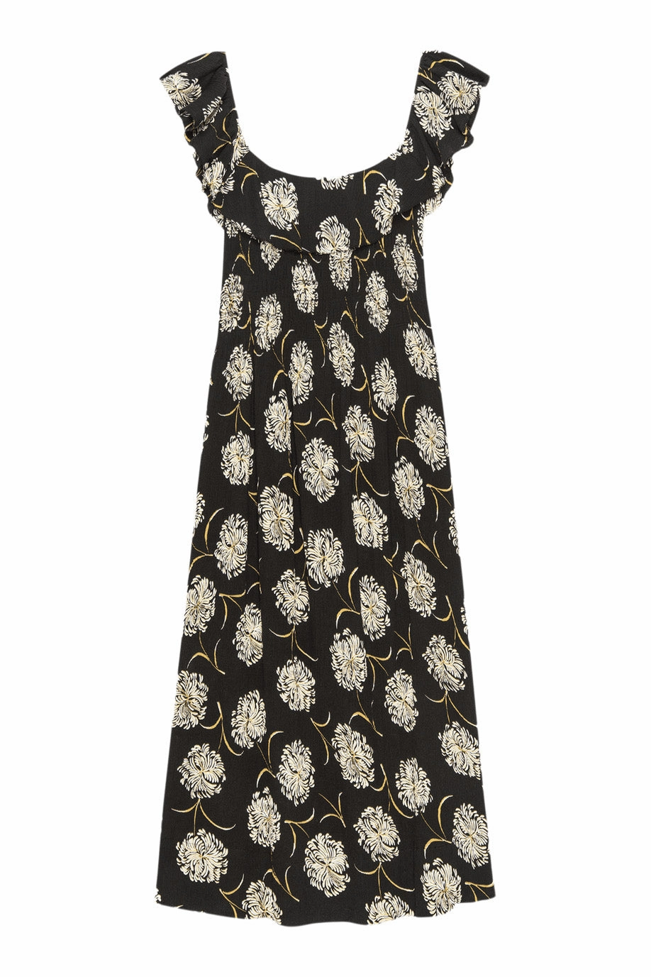 All-Day Wear The Great Havana Dress in Black Dancing Floral