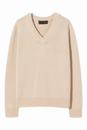 Winter Ready Layer Quick Knit Nili Lotan Priya Sweater in Ecru