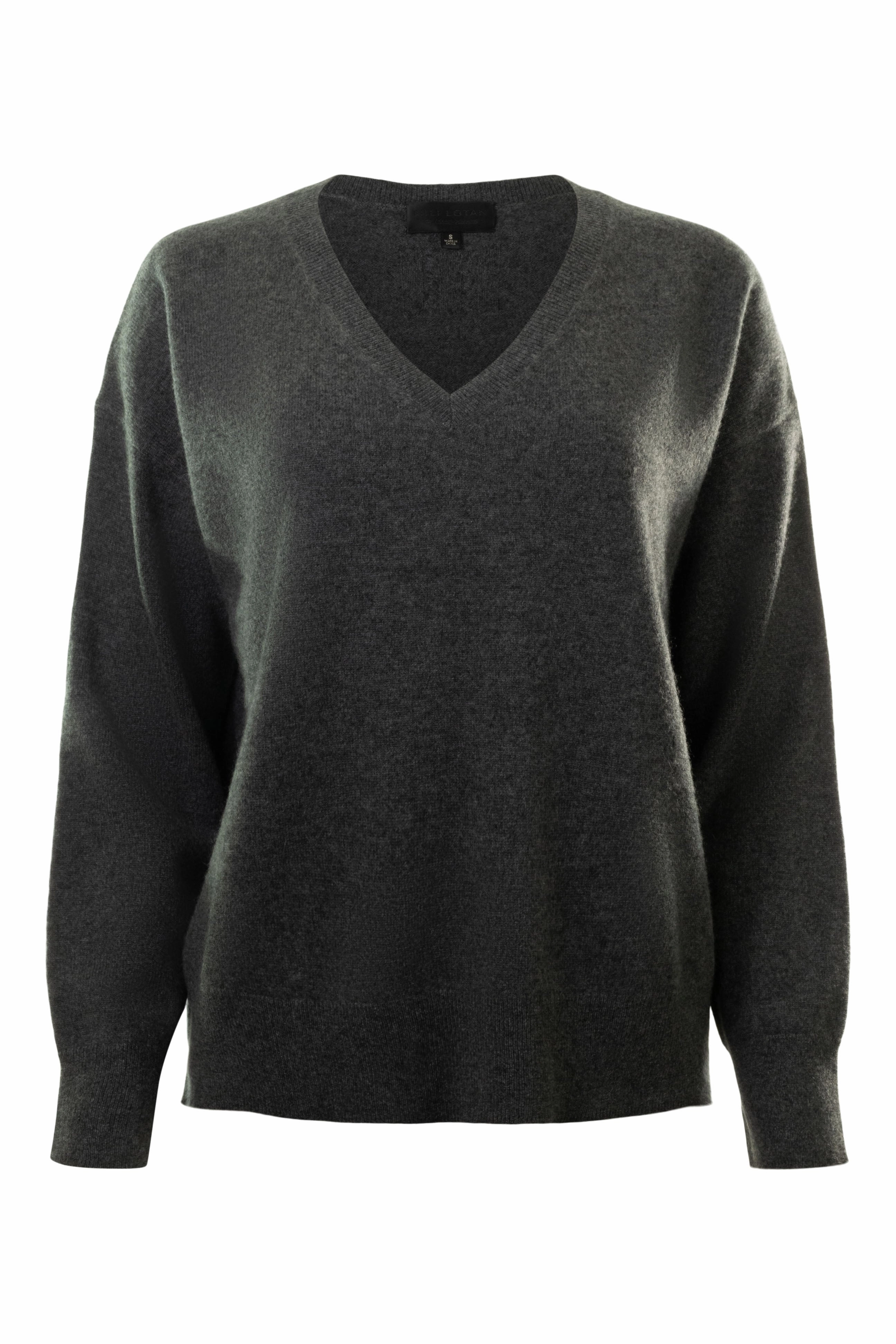 Nili Lotan Toni Sweater in Charcoal Anti Static Treatment
