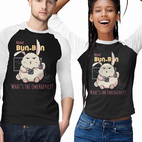 Fade Resistant Dye Ribbed Neckline Nine Bun Bun