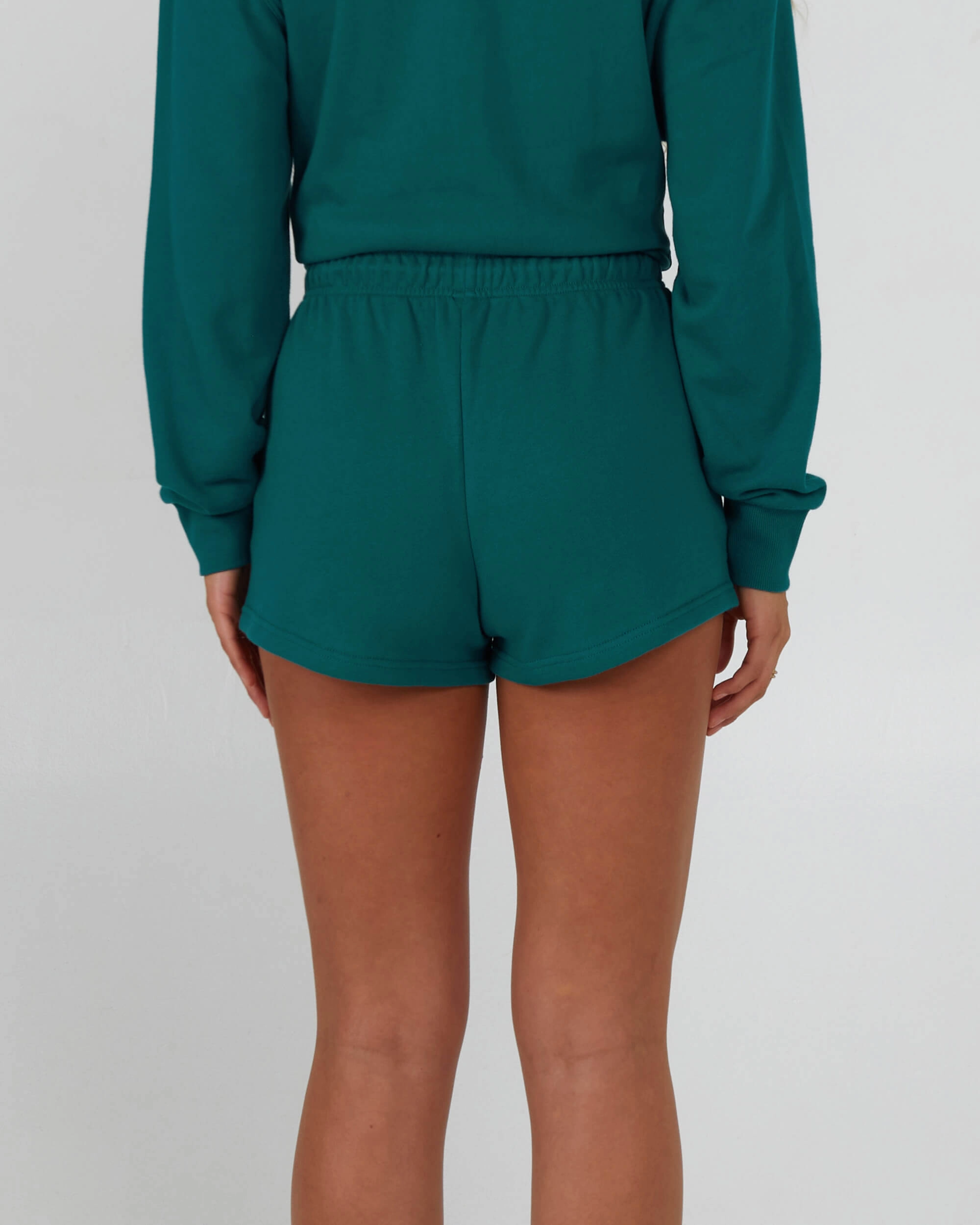 Sand Bar Short - Kelp shrink-resistant Leather Look