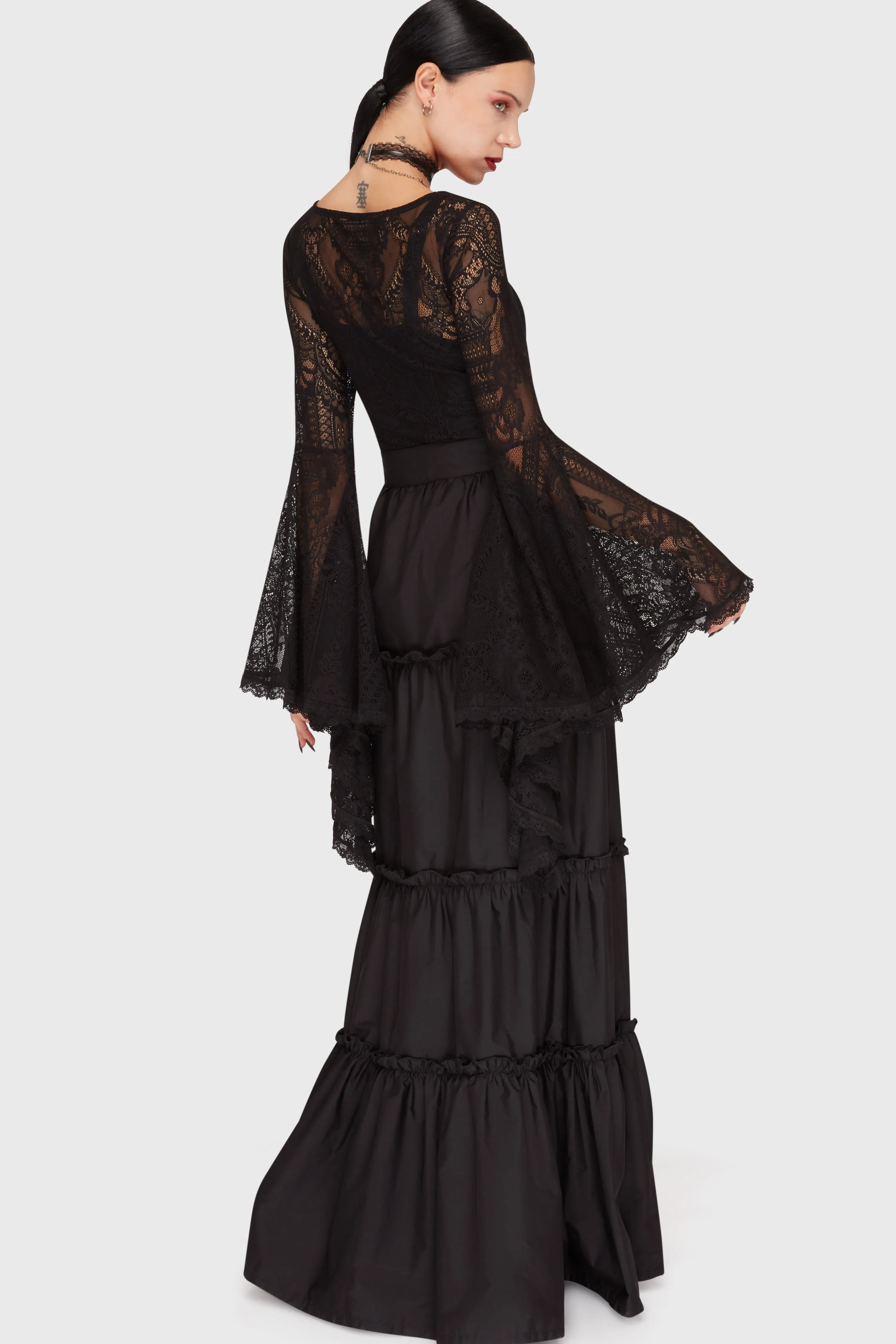 Raw Edge Finish Fatal Attraction Bodysuit [B]