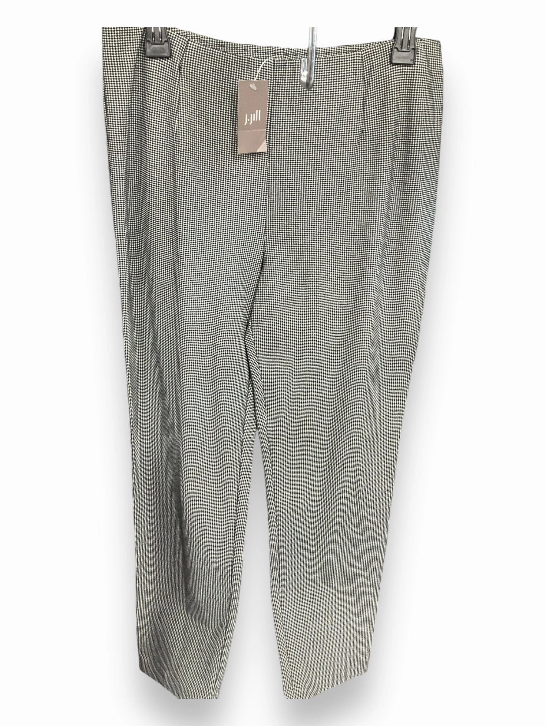 Pants Leggings By J. Jill In Black & White, Size: M Sharp Cut Minimalist Style