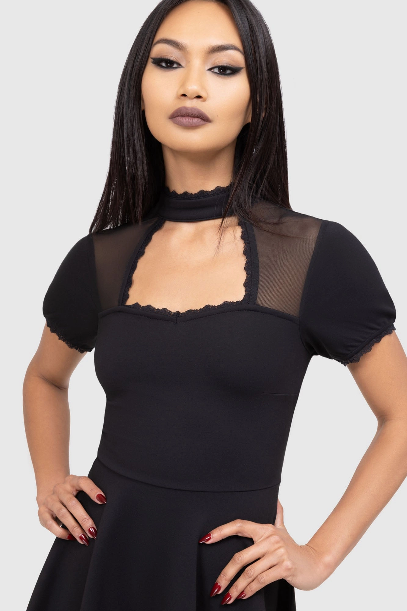 Subtle Glow Classic Move Draculana Skater Dress [B]