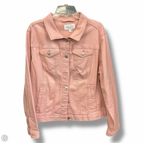 Jacket Denim By Time And Tru In Pink Denim, Size: Xl Thermal Insulation Layer