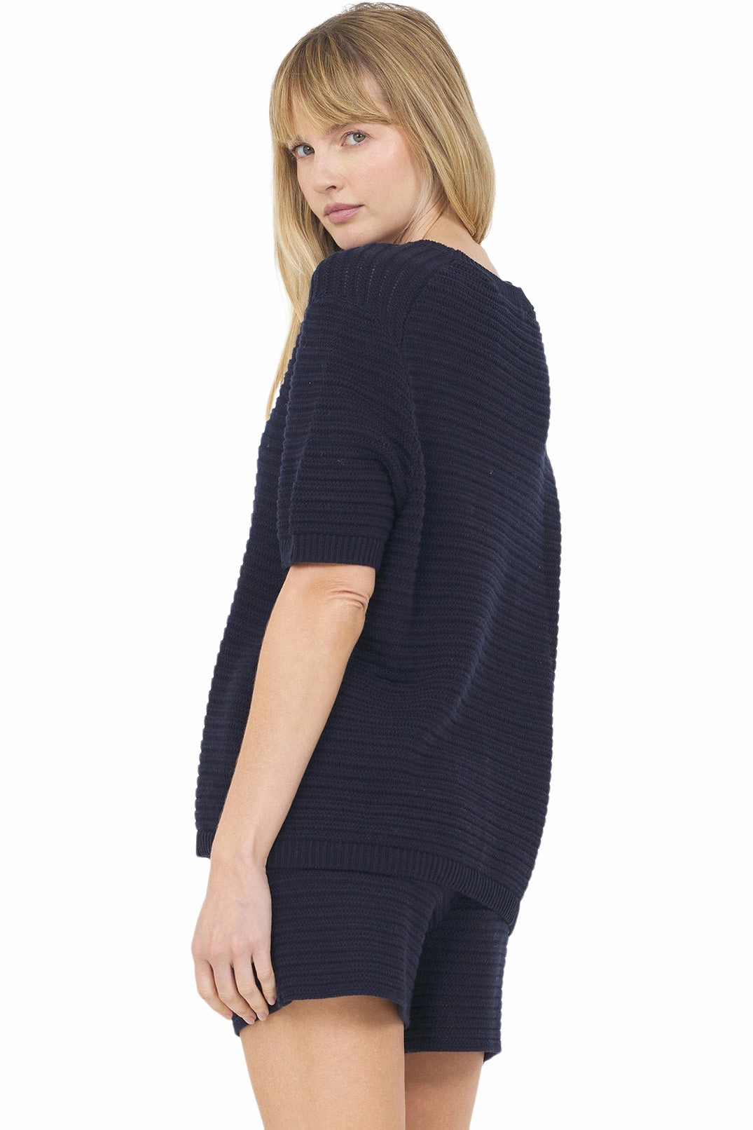 Layering pieces One Grey Day Andrea Tee in Navy