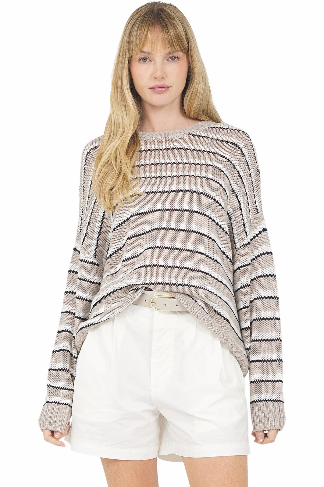 Comfy Warmth One Grey Day Bryson Pullover in Marble Combo