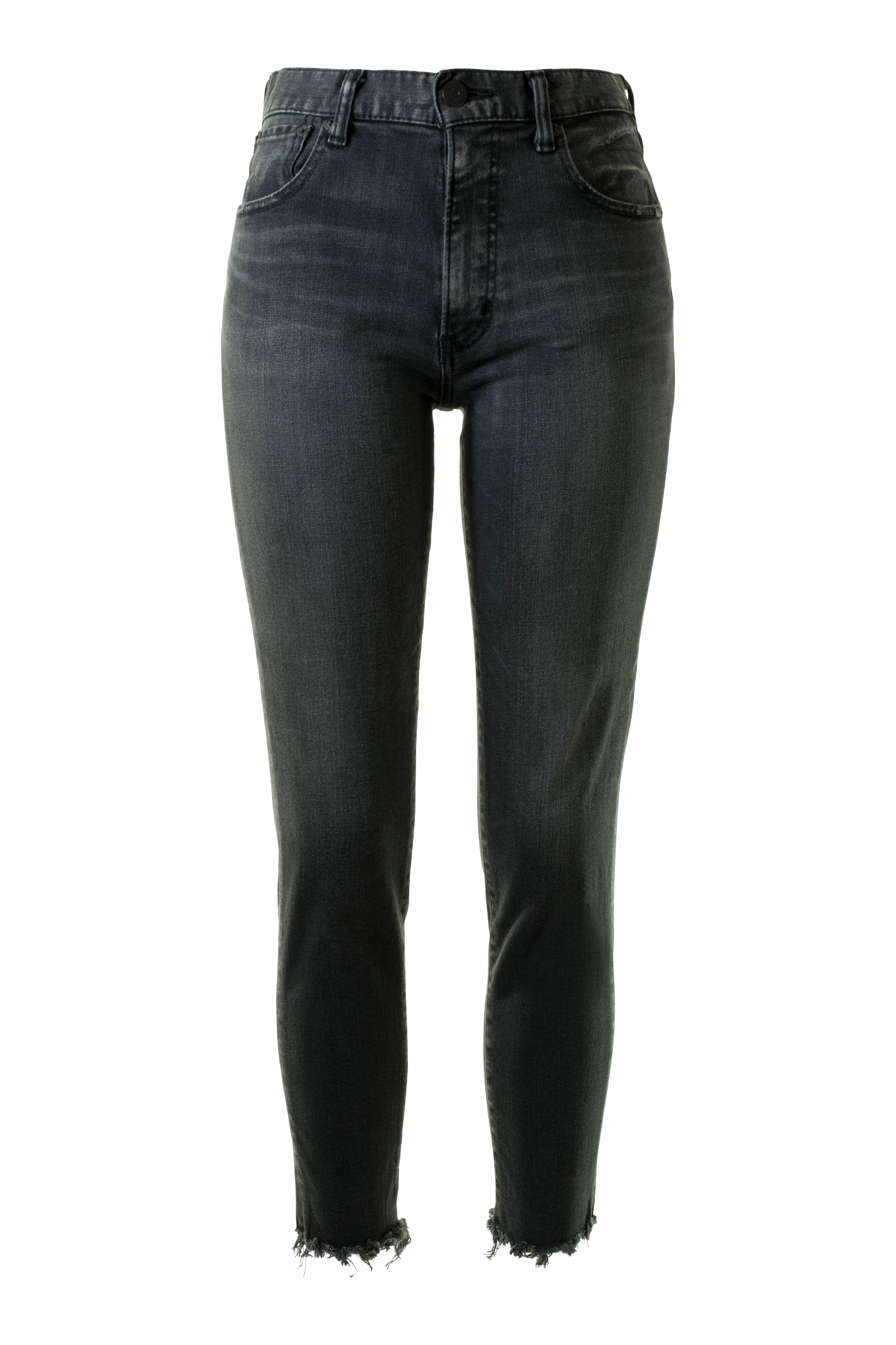 MOUSSY VINTAGE Westcliffe Skinny High-waisted Denim Jean in Light Black Weekend Warrior Festival Outfit Smooth