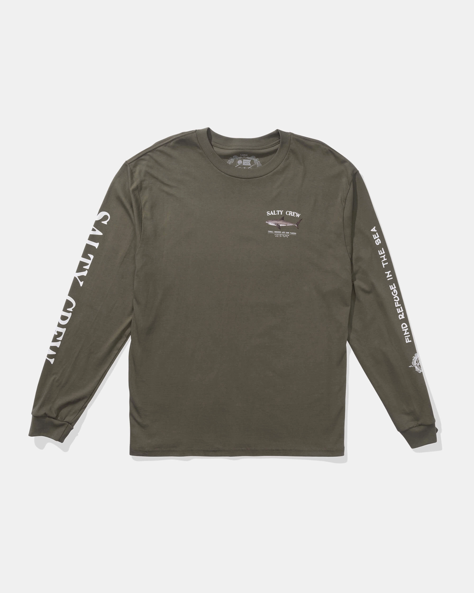 Bruce L/S Tee - Dusty Olive Casual Chic Premium Comfort