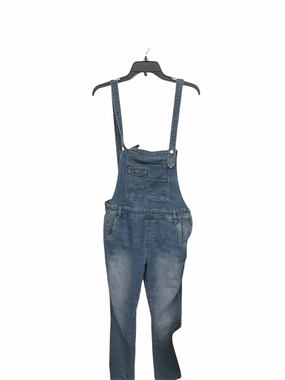 Recycle Glow Legend Fit Overalls By Free People In Blue Denim, Size: 27