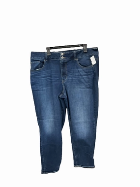 Jeans Skinny By Maurices In Blue Denim, Size: 20 Legend Glow