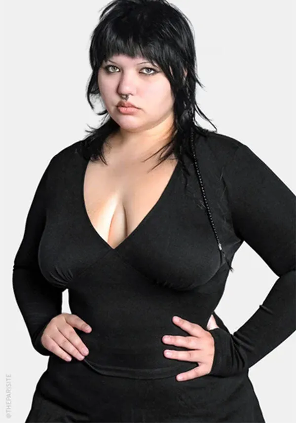 Pamela | V-NECK TOP WrinkleResistantTextile