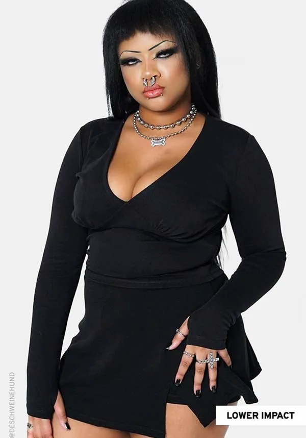 Pamela | V-NECK TOP Adjustable Hem Sleeveless Tee