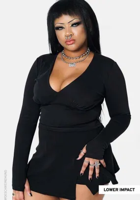 Pamela | V-NECK TOP Adjustable Hem Sleeveless Tee