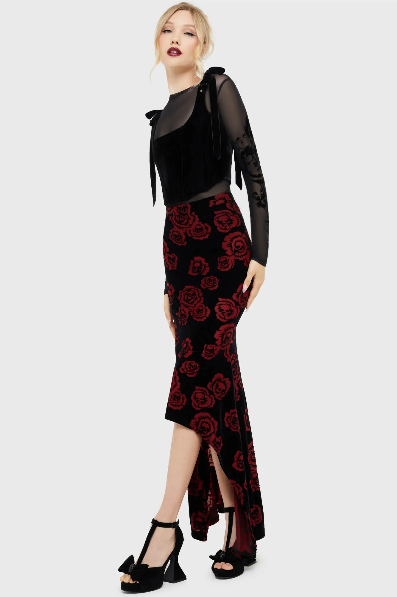 Pandora's Rose Maxi Skirt Soft Blended Fabric