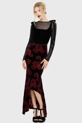 Pandora's Rose Maxi Skirt Placket Detailing Moisture Wicking Technology